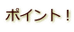 ポイント!