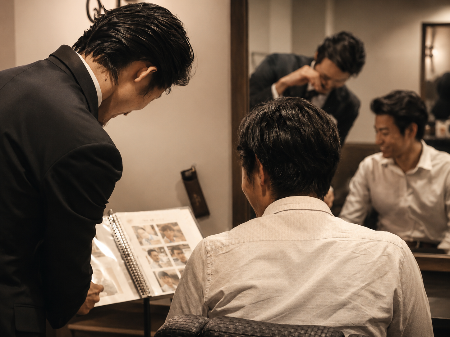 DearBarberでのカウンセリング風景